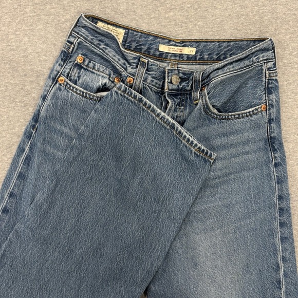 Levi's Denim - Levi's Premium Ribcage Straight Jeans Womens Size 27x25.5 Blue Medium Wash Denim